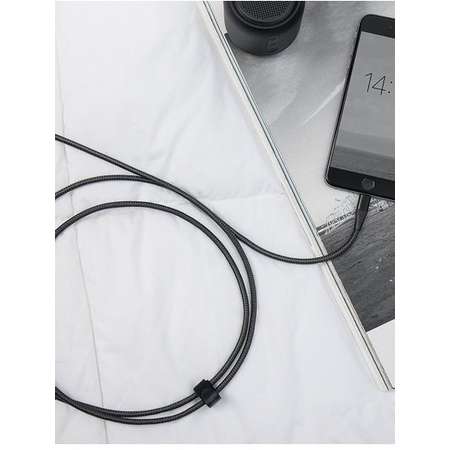 Cablu de date Anker PowerLine+ II Lightning 1.8m Negru plus husa cadou