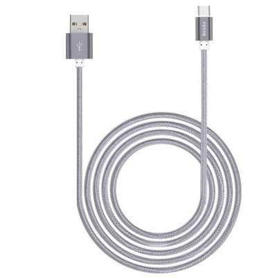 Cablu de date Benks Premium USB-C USB Nylon 1m Gri