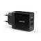 Incarcator retea Anker PowerPort 24W 2x USB PowerIQ Negru plus cablu microUSB 1m