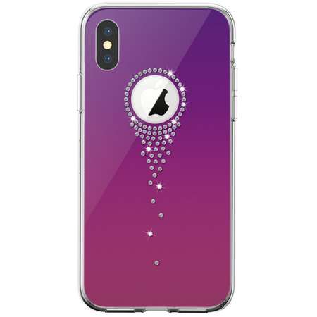 Husa Devia Angel Tears Gradual Purple pentru Apple iPhone XS / X