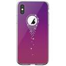 Husa Devia Angel Tears Gradual Purple pentru Apple iPhone XS / X