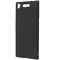 Husa Protectie Spate Lemontti Hard Rubber Slim Negru pentru Sony Xperia XZ1