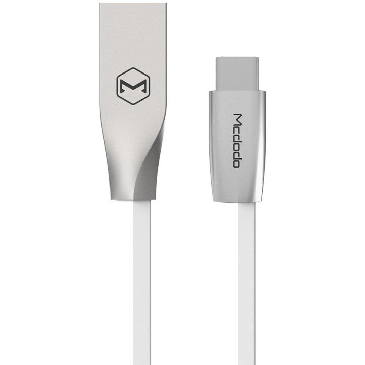 Cablu de date Zn-Link Silver Type-C 2m Alb