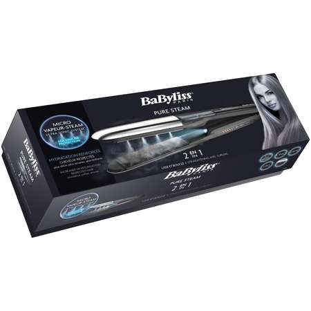 Placa de indreptat parul Babyliss ST495E Ultra Sonic Steam 5 trepte temperatura 150°-230°C Inox