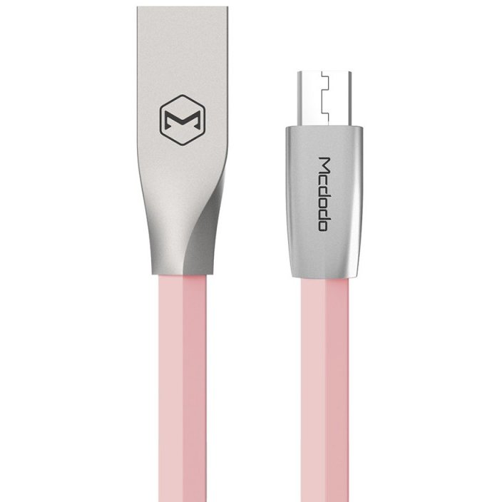 Cablu de date Mcdodo Zn-Link Silver MicroUSB 1.5m Roz