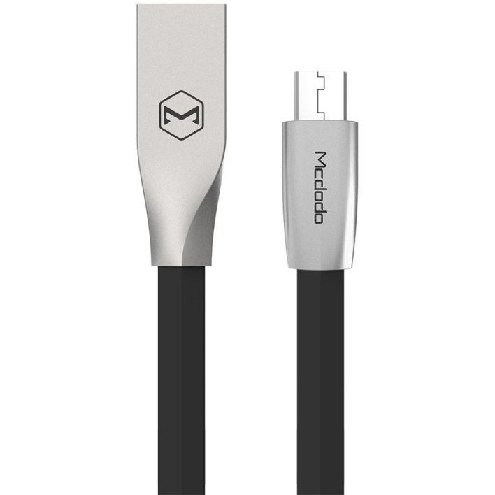 Cablu de date Mcdodo Zn-Link Silver MicroUSB 1.5m Negru