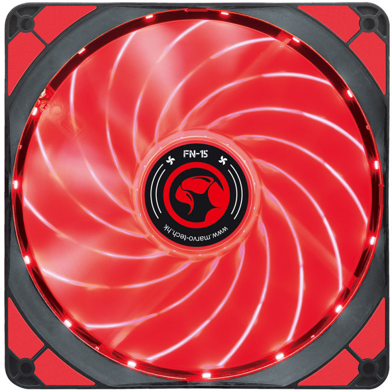 Ventilator Marvo FN-15 Red LED 140 mm