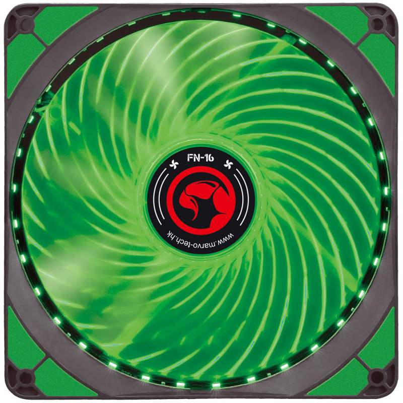 Ventilator Marvo FN-16 Green LED 140 mm