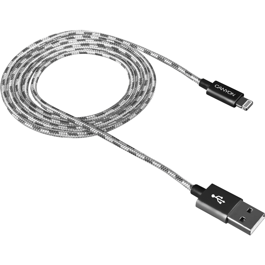 Cablu de date CNE-CFI3DG Lightning 1m Gri