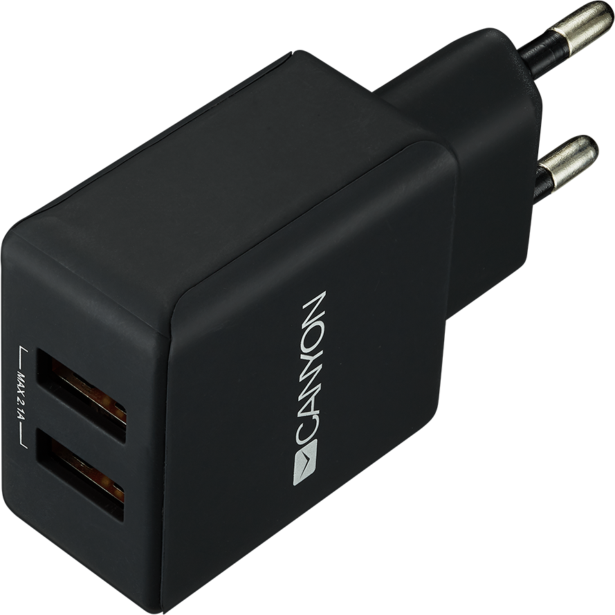 Incarcator retea CNE-CHA03B 2x USB Negru