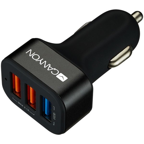 Incarcator auto CNE-CCA07B 3x USB Negru