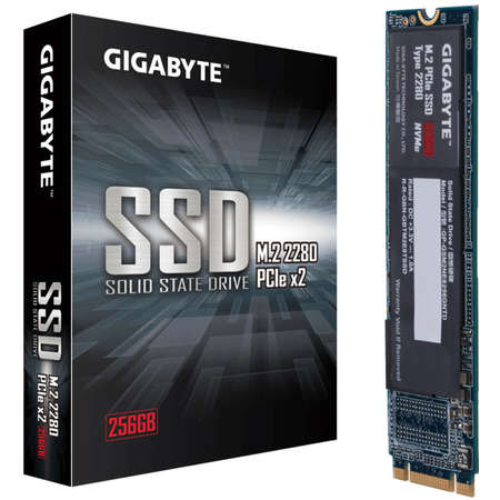 SSD Gigabyte 256GB PCI Express 3.0 x2 M.2 2280 NVMe