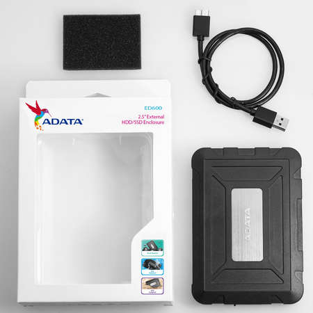 Rack HDD ADATA ED600 2.5 inch USB 3.1 Black