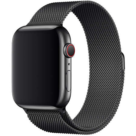 Curea smartwatch Apple Watch 44mm Space Black Milanese Loop