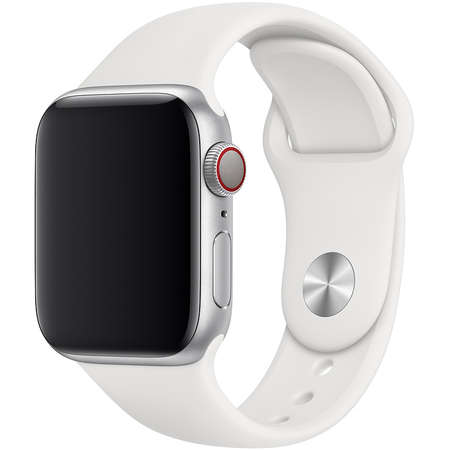 Curea smartwatch Apple Watch 40mm White Sport Band S/M & M/L