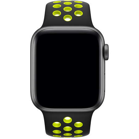 Curea smartwatch Apple Watch 40mm Black Volt Nike Sport Band S/M & M/L