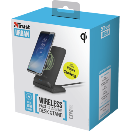 Incarcator Wireless Trust Expo10 Fast Charging Desk Stand