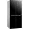 Combina frigorifica Heinner Side by Side 401 Litri Clasa A+ H 180cm Sticla Neagra