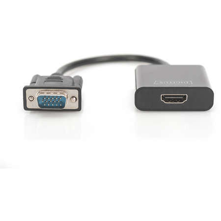 Adaptor Digitus VGA - HDMI Black ITGalaxy.ro