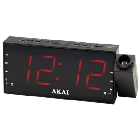 Radio cu ceas Akai ACR-1001 Proiector FM Negru