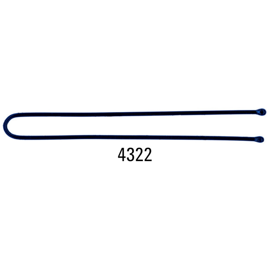 Cutie agrafe par 4322 Negre Drepte  6.4 cm