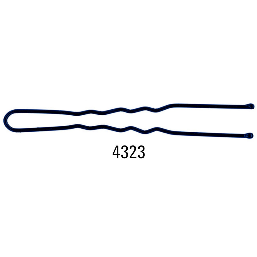 Cutie agrafe par 4323 Negre Ondulate 6.4 cm