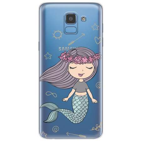 Husa Lemontti Silicon Art Little Mermaid pentru Samsung Galaxy J6 2018