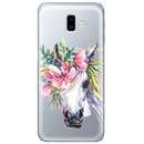 Silicon Art Watercolor Unicorn pentru Samsung Galaxy J6 Plus