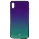 Glass Print Purple Green pentru Apple iPhone XS Max