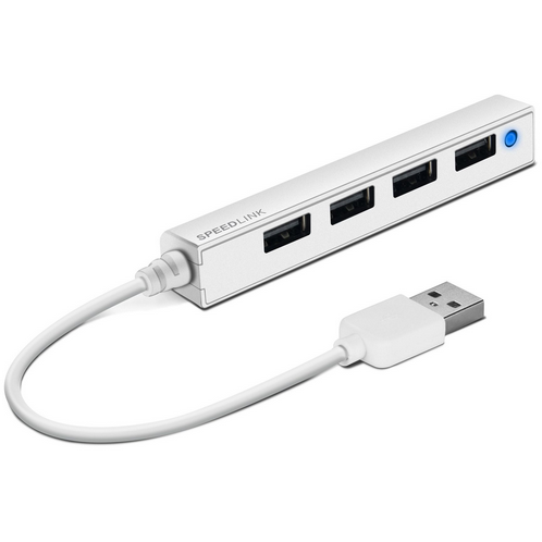 Hub USB Snappy Slim 4-Port USB 2.0 Passive Alb