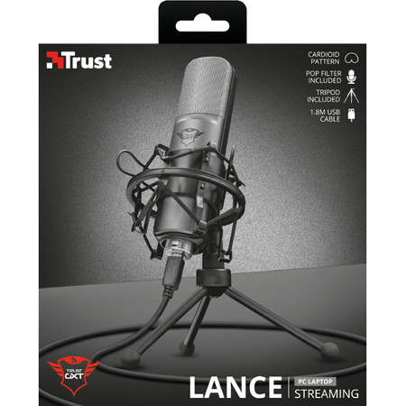 Microfon Trust GXT 242 Lance Streaming Negru