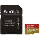 Card Sandisk Extreme microSDHC 32GB 100Mbs A1 Clasa 10 V30 UHS-I U3 GoPro cu adaptor SD