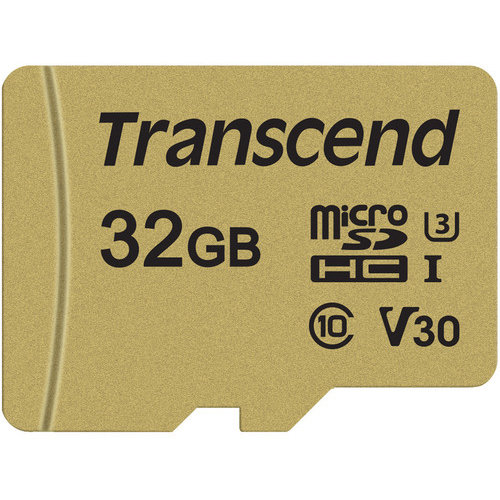 Card TS32GUSD500S microSDHC USD500S 32GB + Adaptor