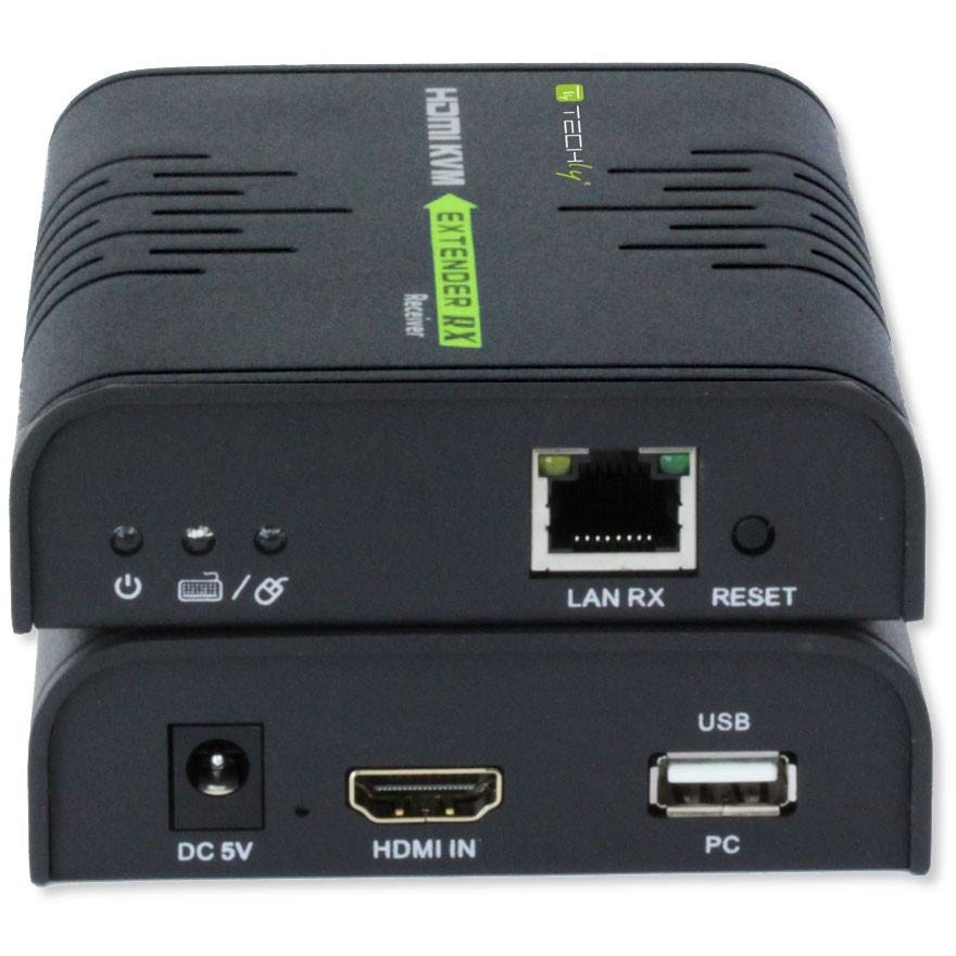 KVM Extender HDMI + USB Black