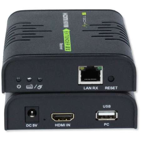 KVM Extender TECHLY HDMI + USB Black