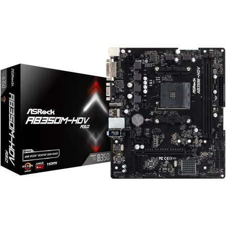Placa de baza Asrock AB350M-HDV R3.0 AMD AM4 mATX