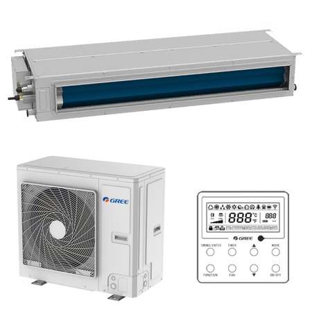 Aparat aer conditionat tip Duct Gree GUD50P/A-T-GUD50W/NhA-T Inverter 18000BTU Clasa A++ Alb