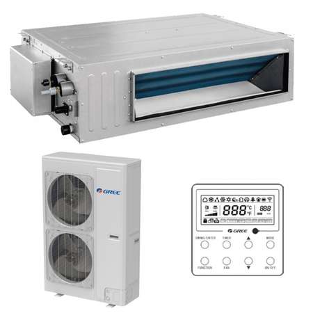 Aparat aer conditionat tip Duct Gree GUD140P/A-T-GUD140W/NhA-T Inverter Monofazat 46000BTU Clasa A++ Alb