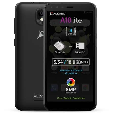 Smartphone Allview A10 Lite 2019 16GB 2GB RAM Dual Sim 3G Black