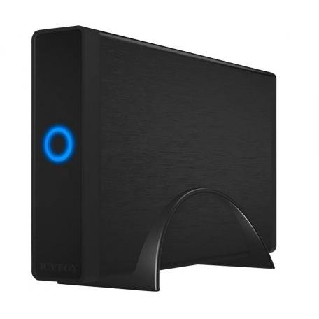 Rack HDD Icy Box IB-377-C31 3.5 HDD/SSD Case SATA III USB 3.1 Type-C Negru