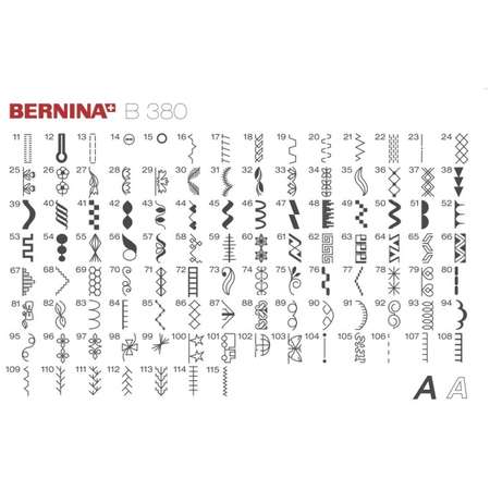 Masina de cusut Bernina 380 Alb / Negru