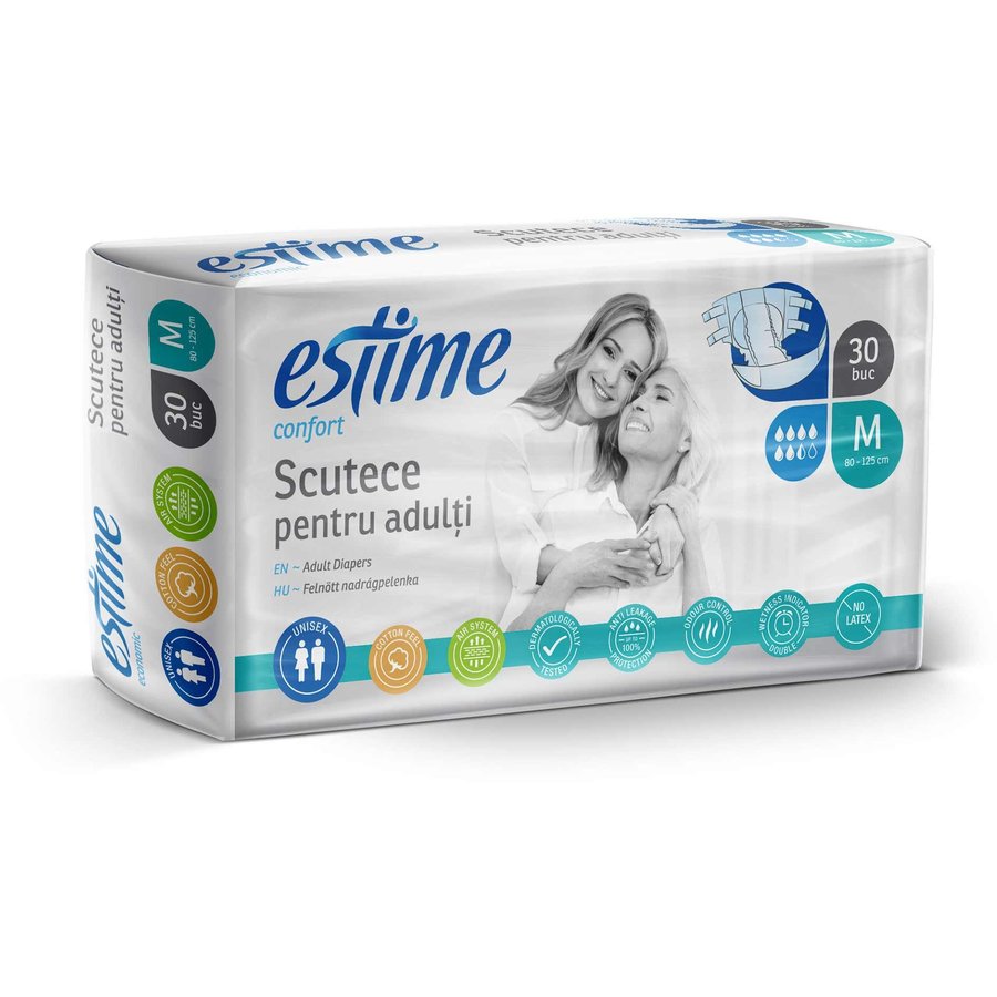 Scutece slip Confort pentru adulti M 80-125 cm 30 buc