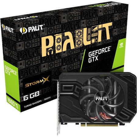 Placa video Palit nVidia GeForce GTX 1660 Ti StormX 6GB GDDR6 192bit