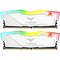 Memorie TeamGroup T-Force Delta RGB White 8GB DDR4 2666MHz CL15 Dual Channel Kit