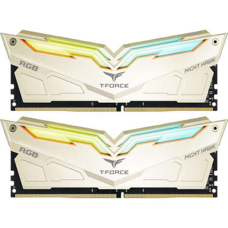 Memorie TeamGroup T-Force Night Hawk Legend RGB Gold 16GB DDR4 3466MHz CL16 Dual Channel Kit