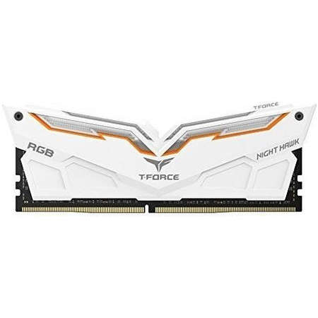 Memorie TeamGroup T-Force Night Hawk White RGB 16GB DDR4 3600MHz CL18 Dual Channel Kit