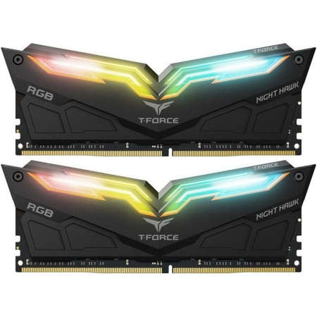 Memorie TeamGroup T-Force Night Hawk RGB Black 16GB DDR4 4000MHz CL18 Dual Channel Kit