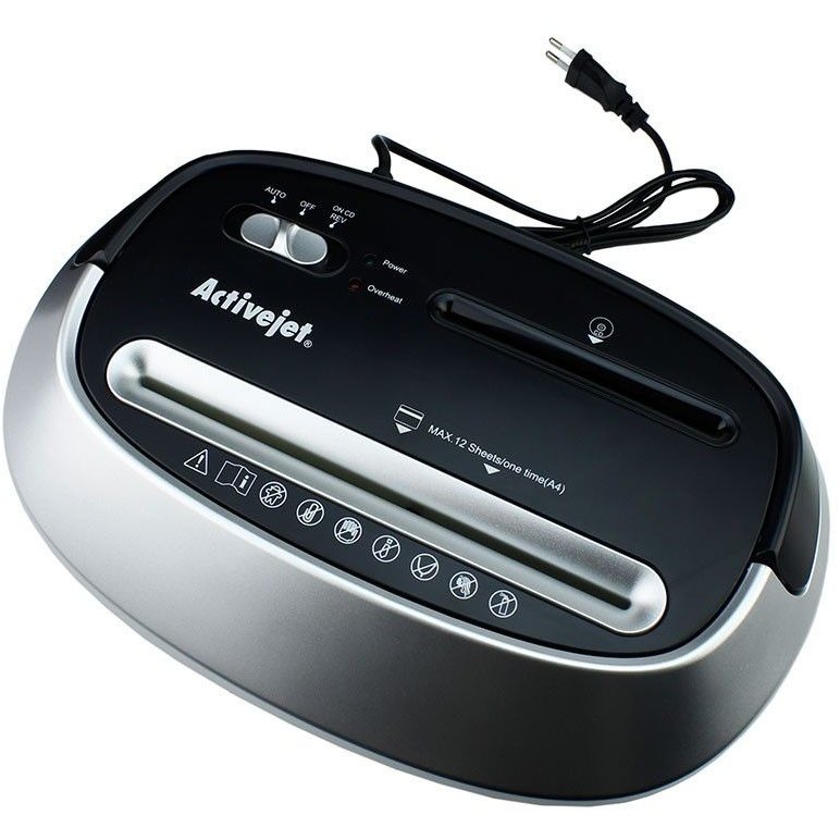 Distrugator documente BIUACJNIS0002 25l 12 coli Negru