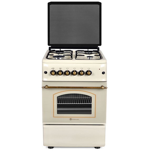 Aragaz rustic Verona Retro 50/55 Beige gaz 4 arzatoare