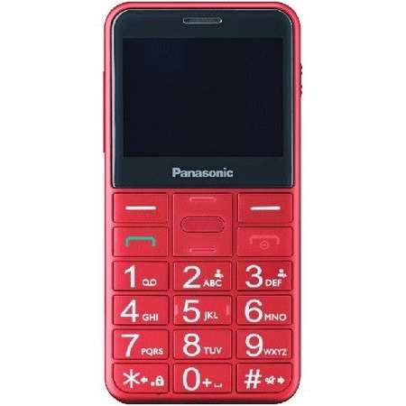 Telefon mobil pentru Seniori Panasonic KX-TU150EXR Buton SOS Rosu